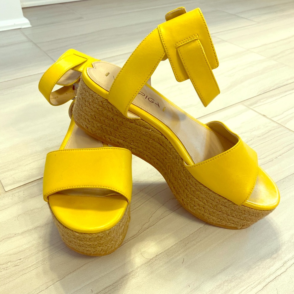 Via Spiga open toe flat espadrille